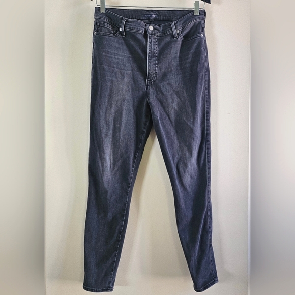 Black/Dark Gray Skinny Jeans Lucky Brand Uni-Fit 5/33-35 Super Comfortable! - Picture 1 of 6